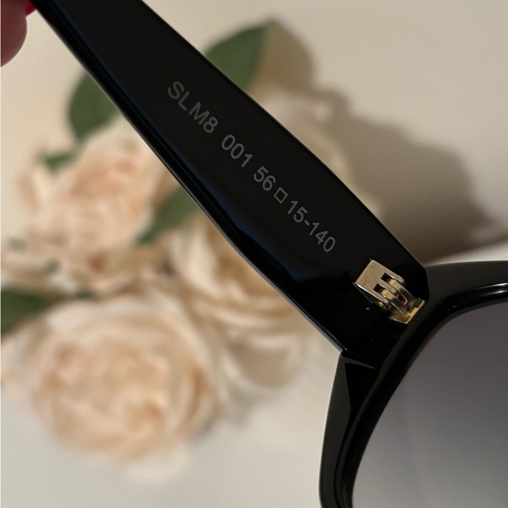 Saint Laurent Glossy Black Sunglasses – With Original Case - Picture 9 of 14